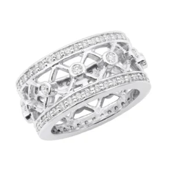 18K White Gold Diamond Eternity Ring 1ct