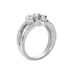 18K White Gold Diamond Right Hand Ring 0.66ct -The King Of Accessories 18k gold diamond right hand ring 066ct p 31573 back white 20220426