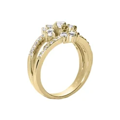 18K White Gold Diamond Right Hand Ring 0.66ct -The King Of Accessories 18k gold diamond right hand ring 066ct p 31573 back yellow 20220426