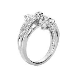 18K White Gold Diamond Right Hand Women's Ring 0.36ct 24.3mm -The King Of Accessories 18k gold diamond right hand womens ring 036ct p 31585 back white 20220420 20220426