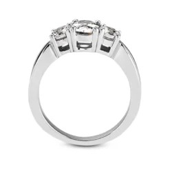 Thin 18K White Gold Diamond Three Stones Engagement Ring 1.05ct 3.7mm 17 Thin 18K White Gold Diamond Three Stones Engagement Ring 1.05ct 3.7mm -The King Of Accessories 18k gold diamond three stones engagement ring 105ct p 33530 additional white