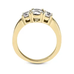 Thin 18K White Gold Diamond Three Stones Engagement Ring 1.05ct 3.7mm 16 Thin 18K White Gold Diamond Three Stones Engagement Ring 1.05ct 3.7mm -The King Of Accessories 18k gold diamond three stones engagement ring 105ct p 33530 additional yellow