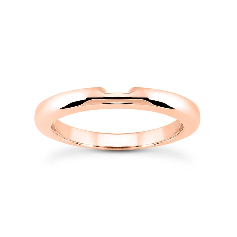 Thin 18K White Gold Engagement Wedding Band 2.5mm 3 Thin 18K White Gold Engagement Wedding Band 2.5mm - Image 3