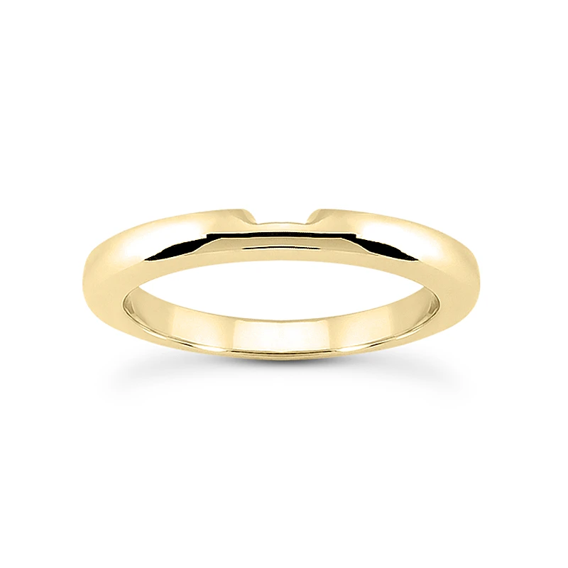 Thin 18K White Gold Engagement Wedding Band 2.5mm 2 Thin 18K White Gold Engagement Wedding Band 2.5mm - Image 2