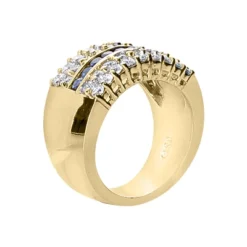 18K White Gold Ladies Diamond Ring 1.35ct 11.8mm 7 18K White Gold Ladies Diamond Ring 1.35ct 11.8mm -The King Of Accessories 18k gold ladies diamond ring 135ct p 32050 back yellow 20220426