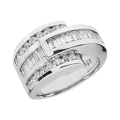 18K White Gold Ladies Diamond Ring 1.53ct 1 18K White Gold Ladies Diamond Ring 1.53ct