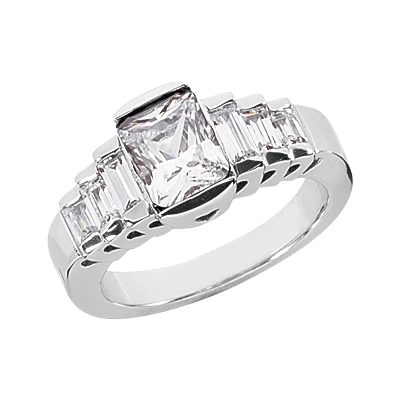 18K White Gold Ladies Diamond Ring 2.22ct 1 18K White Gold Ladies Diamond Ring 2.22ct