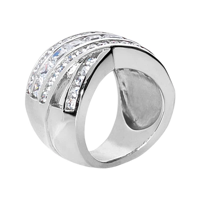 18K White Gold Ladies Diamond Ring 3.43ct 3 18K White Gold Ladies Diamond Ring 3.43ct - Image 3
