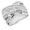 18K White Gold Ladies Diamond Ring 3.43ct