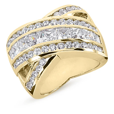 18K White Gold Ladies Diamond Ring 3.43ct 2 18K White Gold Ladies Diamond Ring 3.43ct - Image 2