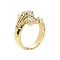 18K White Gold Right Hand Diamond Ladies Ring 0.42ct 16.3mm -The King Of Accessories 18k gold right hand diamond ladies ring 042ct p 31607 back yellow 20220426
