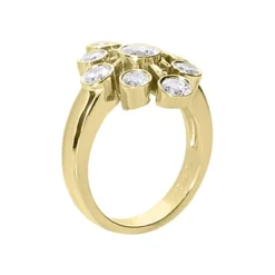 18K White Gold Right Hand Diamond Ladies Ring 1.30ct -The King Of Accessories 18k gold right hand diamond ladies ring 130ct p 31419 back yellow 20220426