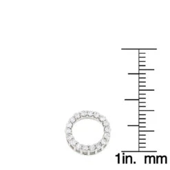 18K White Gold Round Diamond Circle Of Love Pendant 0.32ct 11 18K White Gold Round Diamond Circle Of Love Pendant 0.32ct -The King Of Accessories 18k gold round diamond circle of love pendant 032ct p 5663 rulerwh