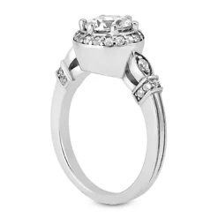 18K White Gold Round Diamond Engagement Ring 0.95ct 3.4mm 9 18K White Gold Round Diamond Engagement Ring 0.95ct 3.4mm -The King Of Accessories 18k gold round diamond engagement ring 095ct p 30280 back white 20220426