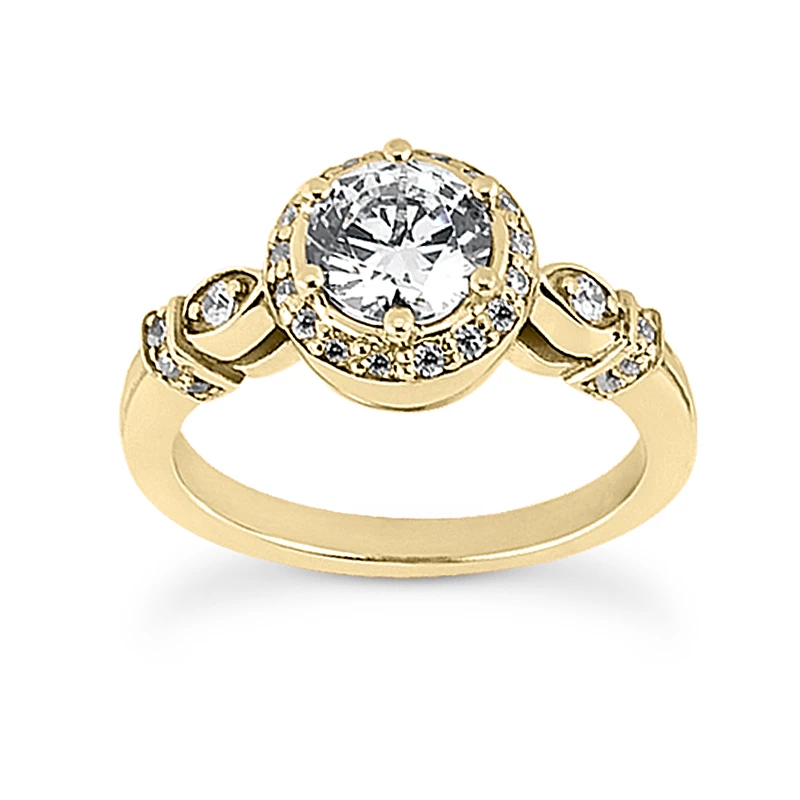 18K White Gold Round Diamond Engagement Ring 0.95ct 3.4mm 2 18K White Gold Round Diamond Engagement Ring 0.95ct 3.4mm - Image 2