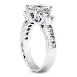 18K White Gold Round Diamond Engagement Ring Set 2.20ct -The King Of Accessories 18k gold round diamond engagement ring set 220ct p 30257 additional white