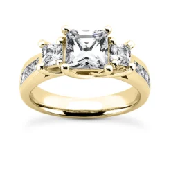 18K White Gold Round Diamond Engagement Ring Set 2.20ct -The King Of Accessories 18k gold round diamond engagement ring set 220ct p 30257 back yellow 20220426