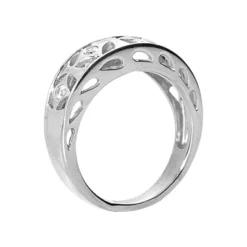 18K White Gold Round Diamond Ladies Ring 0.10ct 6.3mm 6 18K White Gold Round Diamond Ladies Ring 0.10ct 6.3mm -The King Of Accessories 18k gold round diamond ladies ring 010ct p 32576 back white 20220420 20220426
