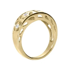18K White Gold Round Diamond Ladies Ring 0.10ct 6.3mm 7 18K White Gold Round Diamond Ladies Ring 0.10ct 6.3mm -The King Of Accessories 18k gold round diamond ladies ring 010ct p 32576 back yellow 20220426