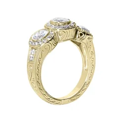 18K White Gold Round Diamond Ladies Ring 0.84ct 4.2mm -The King Of Accessories 18k gold round diamond ladies ring 084ct p 32900 back yellow 20220420 20220426