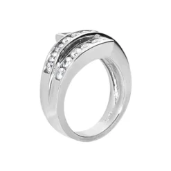 18K White Gold Round Diamond Ladies Ring 0.90ct 14.1mm 6 18K White Gold Round Diamond Ladies Ring 0.90ct 14.1mm -The King Of Accessories 18k gold round diamond ladies ring 090ct p 32446 back white 20220426