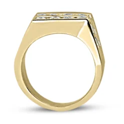 18K White Gold Round Diamond Ladies Ring 1.52ct 7mm -The King Of Accessories 18k gold round diamond ladies ring 152ct p 32126 back yellow 20220426