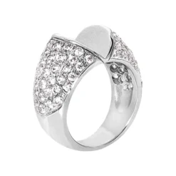 18K White Gold Round Diamond Ladies Ring 1.70ct -The King Of Accessories 18k gold round diamond ladies ring 170ct p 32964 back white 20220426