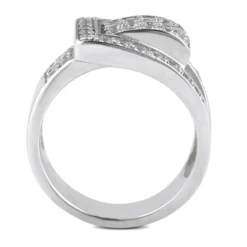 18K White Gold Round Diamond Ladies Ring 1ct 12.2mm 5 18K White Gold Round Diamond Ladies Ring 1ct 12.2mm -The King Of Accessories 18k gold round diamond ladies ring 1ct p 32298 additional white