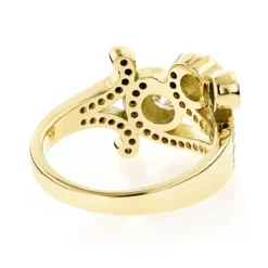 18K Yellow Gold Round Diamond Right Hand Women's Ring 1.17ct 9 18K Yellow Gold Round Diamond Right Hand Women's Ring 1.17ct -The King Of Accessories 18k gold round diamond right hand womens ring 117ct p 31591 backye