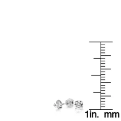 18K White Gold Solitaire Round Diamond Stud Earrings 0.25ct 11 18K White Gold Solitaire Round Diamond Stud Earrings 0.25ct -The King Of Accessories 18k gold solitaire round diamond stud earrings 025ct rulerwh