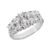 18K White Gold Women's Diamond Ring 2ct 9.6mm