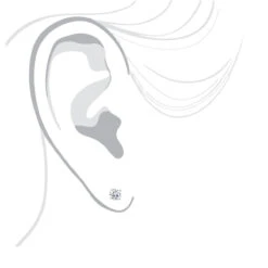 One Carat 18K White Gold 4 Prong Round Diamond Stud Earrings 10 One Carat 18K White Gold 4 Prong Round Diamond Stud Earrings -The King Of Accessories 18k white gold 4 prong round diamond stud earrings 15c p 21 bodwh