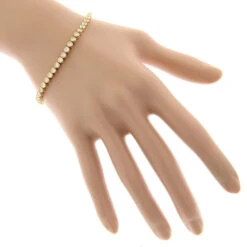 2.20 Carat Diamond Tennis Bracelet 14K Yellow Gold Bezel Set 10 2.20 Carat Diamond Tennis Bracelet 14K Yellow Gold Bezel Set -The King Of Accessories 220 carat diamond tennis bracelet 14k bezel set p 22425 bodye