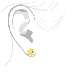 3 Carat Yellow Diamond Stud Earrings 14K Yellow Gold -The King Of Accessories 3 carat yellow diamond stud earrings 14k gold p 45520 bodye