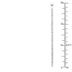 3 Inch Long Diamond Journey Necklace Ladies 14K White Gold String Pendant 0.75Ct -The King Of Accessories 3 inch long diamond journey necklace ladies 14k gold string pendant 075ct 001275 rulerwh