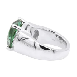 6 Carat Green Emerald Diamond Ring 14K Yellow Gold 0.15ct 11 6 Carat Green Emerald Diamond Ring 14K Yellow Gold 0.15ct -The King Of Accessories 6 carat green emerald diamond ring 14k gold 015ct p 29465 backwh