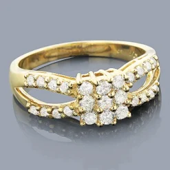 Affordable Diamond Engagement Ring 0.83ct 14K Yellow Gold