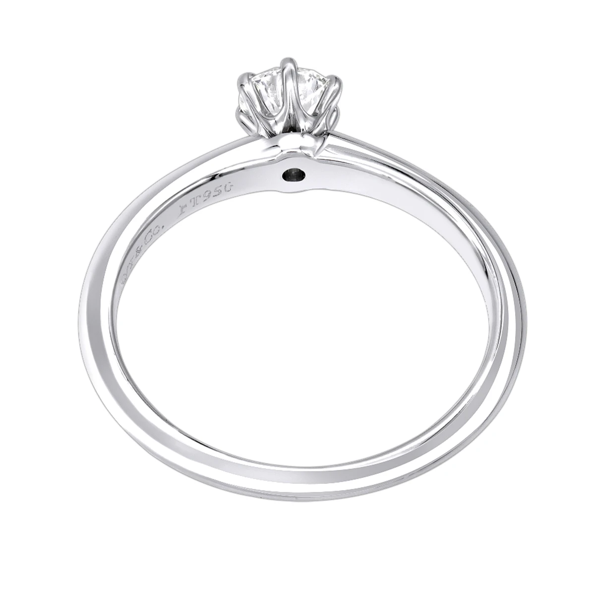Tiffany & Co. Authentic Tiffany & Co Platinum Diamond Engagement Ring 0.32ct 2 Tiffany & Co. Authentic Tiffany & Co Platinum Diamond Engagement Ring 0.32ct - Image 2