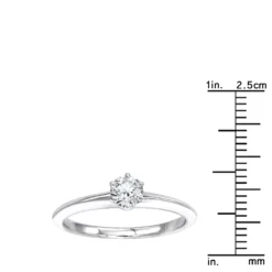 Tiffany & Co. Authentic Tiffany & Co Platinum Diamond Engagement Ring 0.32ct 7 Tiffany & Co. Authentic Tiffany & Co Platinum Diamond Engagement Ring 0.32ct -The King Of Accessories authentic tiffany co platinum diamond engagement ring 032ct ruler