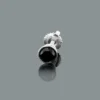 Black Diamond Earring Stud 0.50ct 14K White Gold