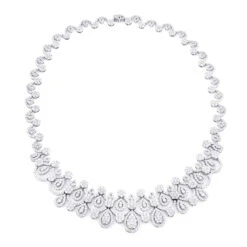 18K White Gold Ladies Diamond Necklace 22.6ct -The King Of Accessories celebrity jewelry 18k gold ladies diamond necklace 226ct 3