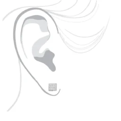 Classic Diamond Stud Earrings 0.11ct 10K White Gold -The King Of Accessories classic diamond stud earrings 011ct 10k gold bodwh