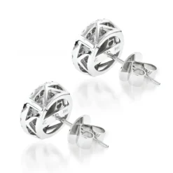 Cluster Diamond Earrings Studs G Color VS Clarity By Luxurman 1.5ct 9 Cluster Diamond Earrings Studs G Color VS Clarity By Luxurman 1.5ct -The King Of Accessories cluster diamond earrings studs g color vs clarity by luxurman 15ct backwh