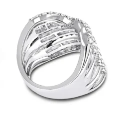 Ladies 3.50 Carat Diamond Cocktail Ring 14K White Gold -The King Of Accessories cocktail rings ladies 4 carat diamond ring 14k gold backwh