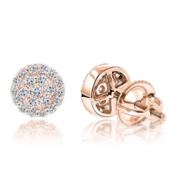 Designer 14K White Gold Cluster Diamond Stud Earrings 0.43ct 8 Designer 14K White Gold Cluster Diamond Stud Earrings 0.43ct -The King Of Accessories designer 14k cluster diamond stud earrings 056ct p 6746 ro