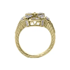 Designer Diamond And Ruby Ring 14K White Gold 0.48ctd 0.15ctr -The King Of Accessories designer diamond and ruby ring 14k 048ctd 015ctr p 29660 back yellow