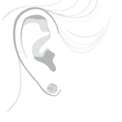 Large Designer Diamond Stud Earrings 1.75ct 14K White Gold -The King Of Accessories designer studs large diamond earrings 175ct 14k gold bodwh