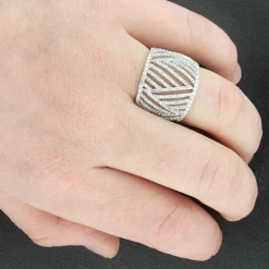 Diamond Cocktail Ring For Women 14K White Gold 1.25 Carats 5 Diamond Cocktail Ring For Women 14K White Gold 1.25 Carats -The King Of Accessories diamond cocktail ring 125 p 38728bod