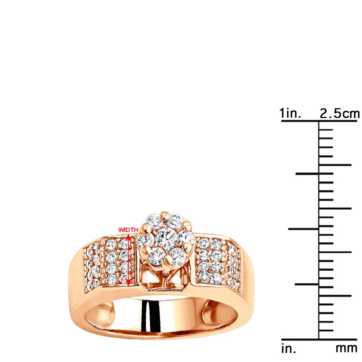 Affordable Pre-Set Diamond Engagement Ring 14K White Gold .75 9 Affordable Pre-Set Diamond Engagement Ring 14K White Gold .75 - Image 9