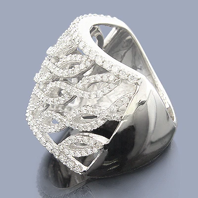 14K White Gold Diamond Ring 1.25 2 14K White Gold Diamond Ring 1.25 - Image 2